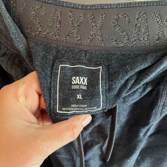SAXX Joggers Lounge Pants Dark Blue XL with Pockets - Picture 6 of 8